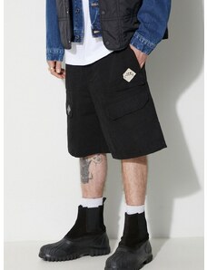 Bavlněné šortky A-COLD-WALL* ANDO CARGO SHORT černá barva, ACWMB208A
