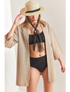 Bianco Lucci Women's Basic Kimono