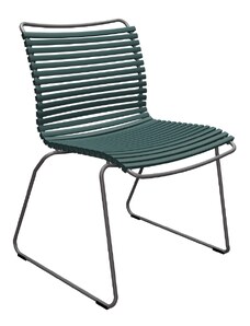 Tmavě zelená plastová zahradní židle HOUE Click