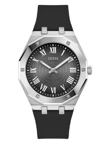 GUESS | Asset hodinky | Černá;stříbrná