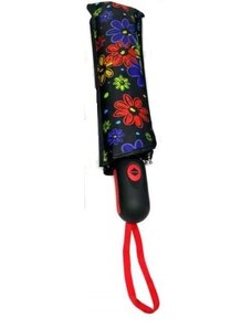 Dámský plně automatický deštník Gora 6191 - červený se vzorem