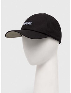 Bavlněná baseballová čepice G-Star Raw černá barva, s aplikací