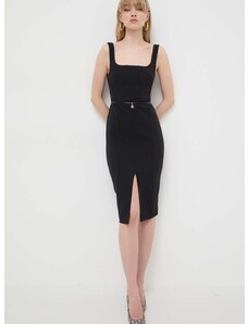 Šaty Elisabetta Franchi černá barva, mini, AB53841E2