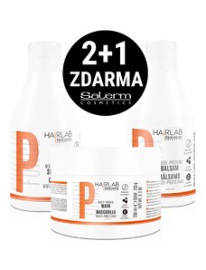 Salerm Cosmetics Salerm HAIR LAB Protein Force šampon 300 ml + balzám 300 ml + maska 250 ml kosmetická sada pro poškozené vlasy