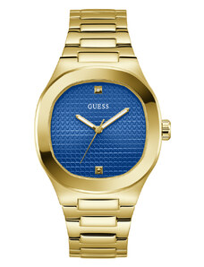 GUESS | Headline hodinky | Modrá;zlatá