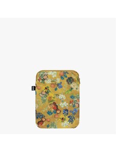 Pouzdro na notebook/tablet 13" LOQI VINCENT VAN GOGH Flower Pattern gold