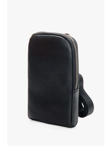 Men's Black Wallet Style Bag made of Genuine Leather Estro ER00110902