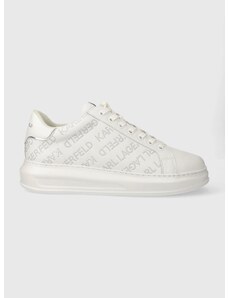 Kožené sneakers boty Karl Lagerfeld KAPRI MENS bílá barva, KL52571