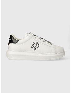 Kožené sneakers boty Karl Lagerfeld KAPRI MENS bílá barva, KL52578