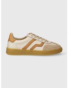 Kožené sneakers boty Gant Cuzima béžová barva, 28533549.G111