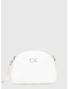 Kabelka Calvin Klein bílá barva