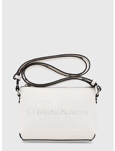 Kabelka Calvin Klein Jeans bílá barva, K60K610681