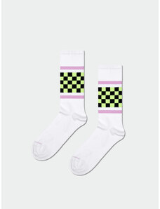 Happy Socks Checked Stripe (white)bílá