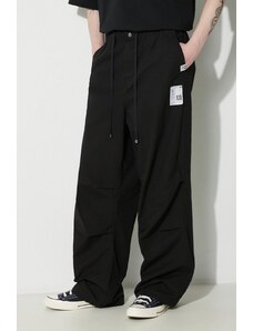 Bavlněné kalhoty Maison MIHARA YASUHIRO Ripstop Parachute Trousers černá barva, jednoduché, J12PT051