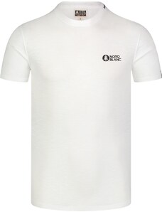 Nordblanc Bílé pánské bavlněné tričko SEAL