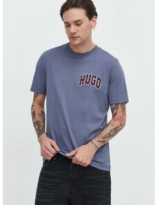 Bavlněné tričko HUGO s aplikací, 50515067