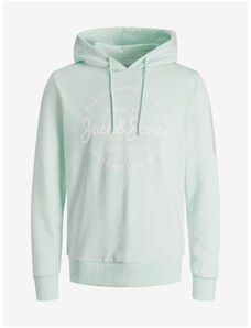 Mentolová pánská mikina s kapucí Jack & Jones Forest - Pánské