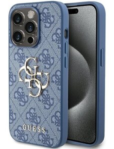 Originální kryt GUESS hardcase 4G Big Metal Logo GUHCP15L4GMGBL for Apple iPhone 15 Pro , barva modrá