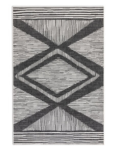 ELLE Decoration koberce Kusový koberec Gemini 106014 Black z kolekce Elle – na ven i na doma - 80x150 cm