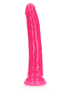 ostatní Svítící realistické dildo s přísavkou Neon Night (20 cm), růžová