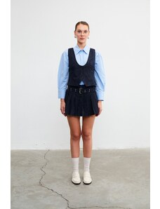 VATKALI Pleated mini short skirt - Padded edition