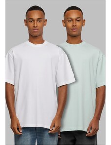 UC Men Pánská trička UC Tall Tee 2-Pack - zelená+bílá