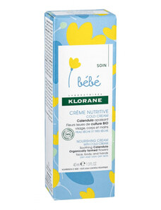 KLORANE Bébé Calendula vyživující krém cold cream 40 ml