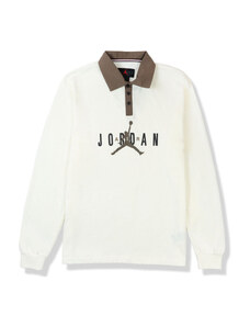 Jordan Jumpman Long Sleeve Polo White