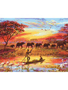 Gaira Malování podle čísel Afrika M1374