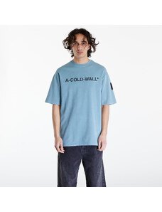 Pánské tričko A-COLD-WALL* Overdye Logo T-Shirt Faded Teal