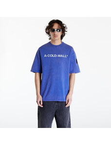 Pánské tričko A-COLD-WALL* Overdye Logo T-Shirt Volt Blue