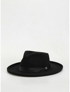 Brixton Victoria Felt Fedora (black/black satin)černá