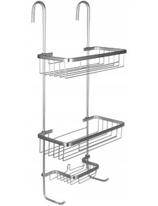 Malatec 16721 Závěsná polička do sprchy stříbrná