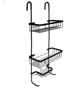 Malatec 16723 Závěsná polička do sprchy černá