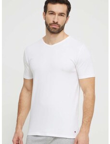 Bavlněné tričko Tommy Hilfiger 3-pack bílá barva