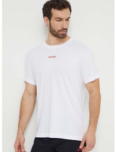 Tričko HUGO bílá barva, s potiskem, 50518646