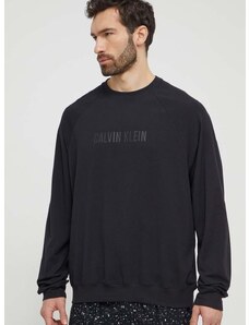 Tričko s dlouhým rukávem Calvin Klein Underwear černá barva, s potiskem