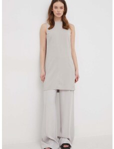 Šaty Calvin Klein šedá barva, mini