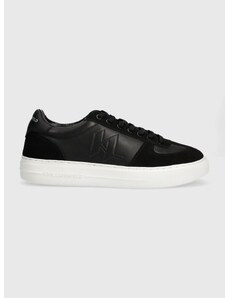 Kožené sneakers boty Karl Lagerfeld T/KAP černá barva, KL51424