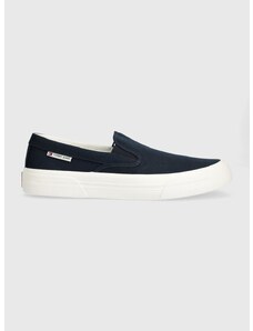 Tenisky Tommy Jeans TJM SLIP ON CANVAS COLOR pánské, tmavomodrá barva, EM0EM01366