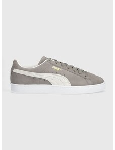 Semišové sneakers boty Puma Suede Classic XXI šedá barva, 374915