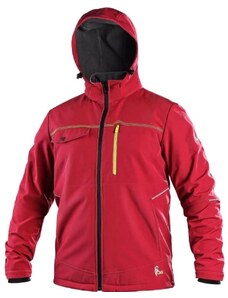 CANIS SAFETY CXS STRETCH pánská softshellová bunda červená