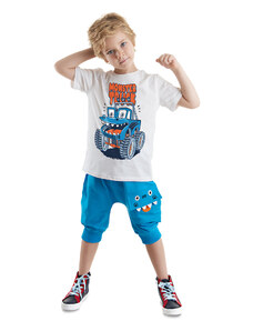 Denokids Monster Truck Boys T-shirt Capri Shorts Set