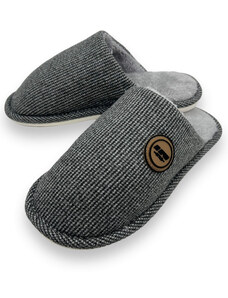 New Style Pánské domácí nadměrné papuče šedé barvy 04
