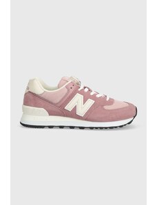 Sneakers boty New Balance 574 růžová barva, U574BWE