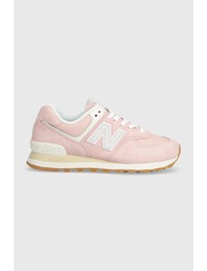 Sneakers boty New Balance 574 růžová barva, WL574QE2