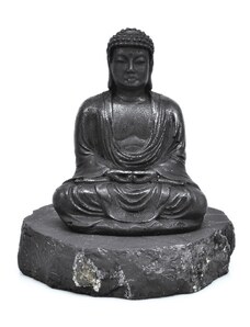 Milujeme Kameny Šungit - Buddha - soška Feng shui A1