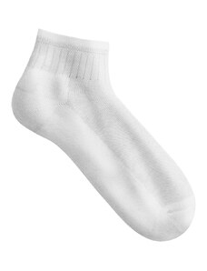 Blancheporte Sada 5 párů sportovních kotníkových ponožek Quarter bílá 47/50