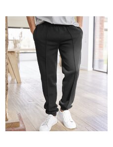 Blancheporte Moltonové kalhoty se zúženými konci nohavic černá 60/62