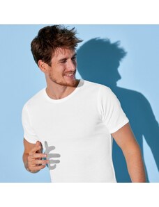 Blancheporte Sada 6 bílých spodních triček s kulatým výstřihem bílá 125/132 (4XL)